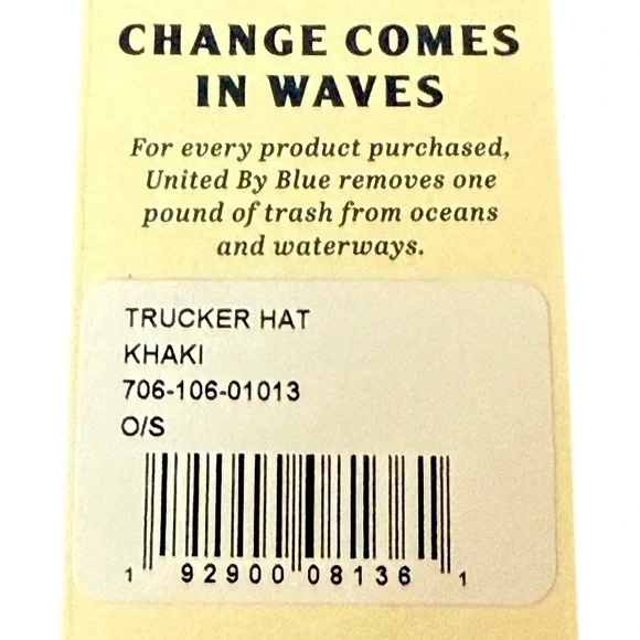 NEW - United By Blue Mesh Trucker Hat - Picture 4 of 4